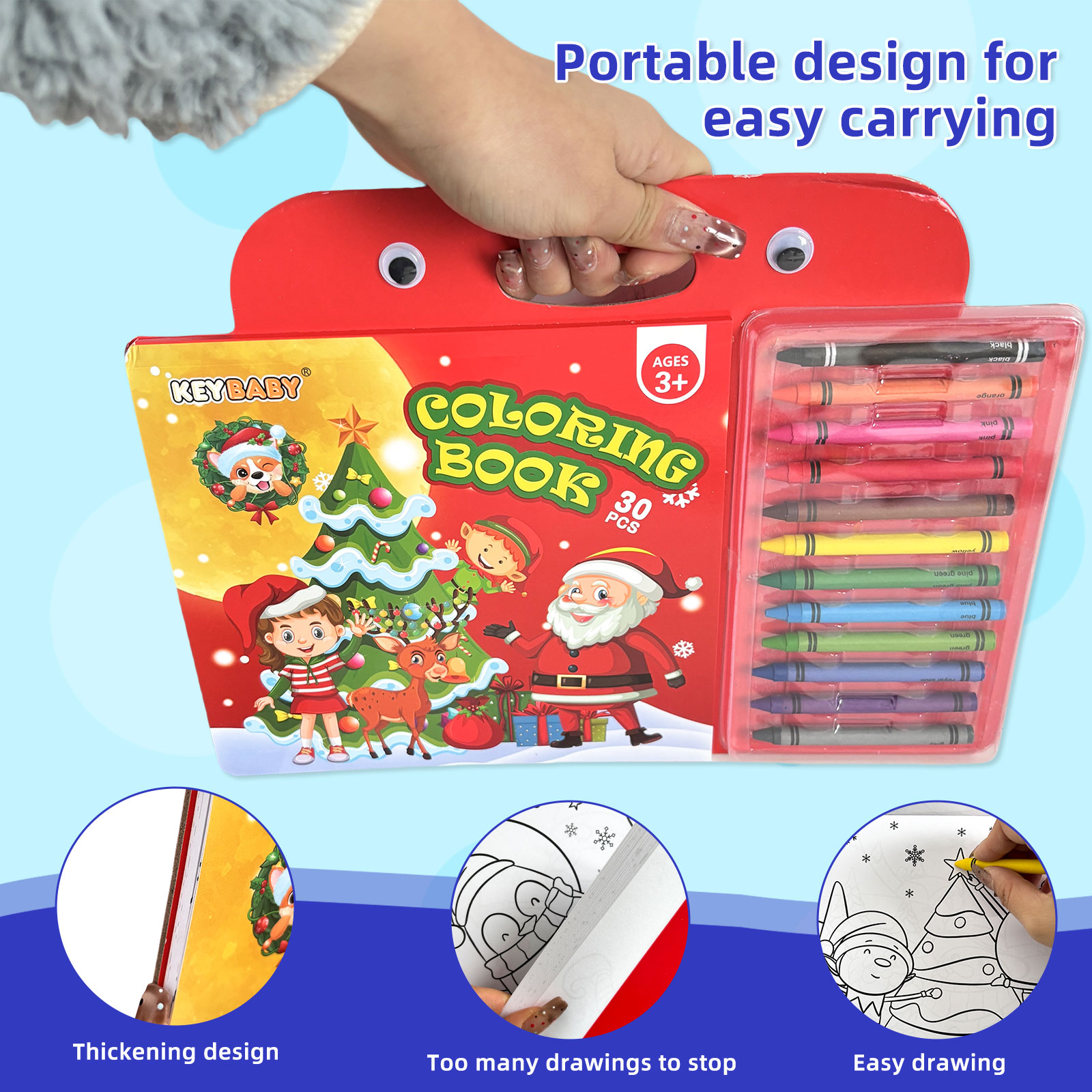 ชุดสมุดระบายสีสำหรับเด็กแบบพกพ - Kids Education Activities บทวิจารณ์และราคา