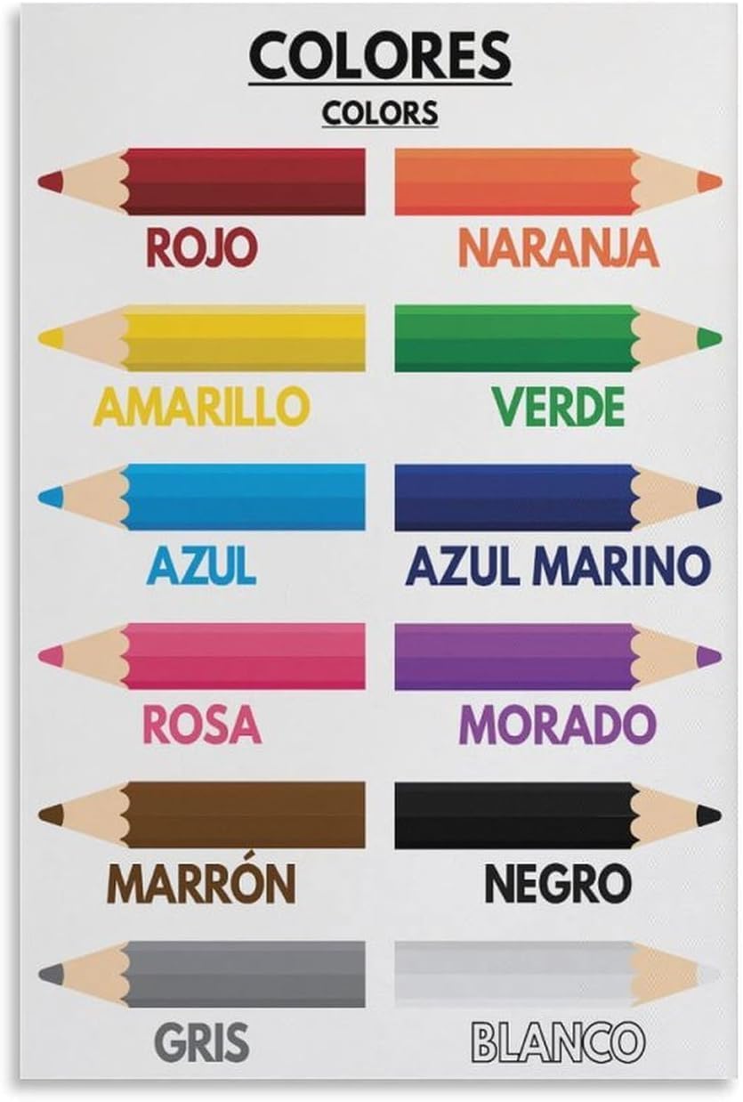 ชื่อสีสำหรับเด็ก, ภาษาสเปน, โป - Kids Education Name บทวิจารณ์และราคา