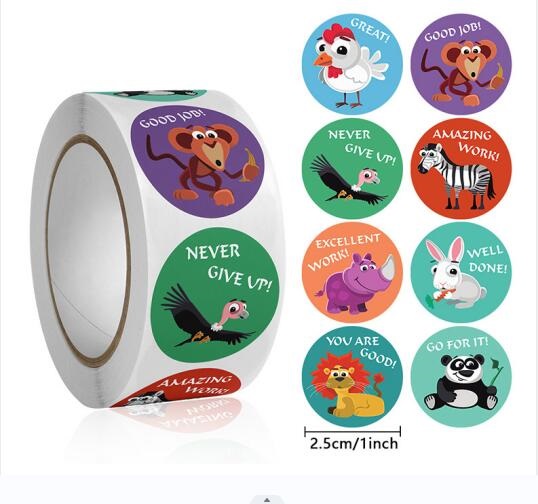 สติกเกอร์การเรียนรู้รูปสัตว์น่ - Kids Education Motivation บทวิจารณ์และราคา